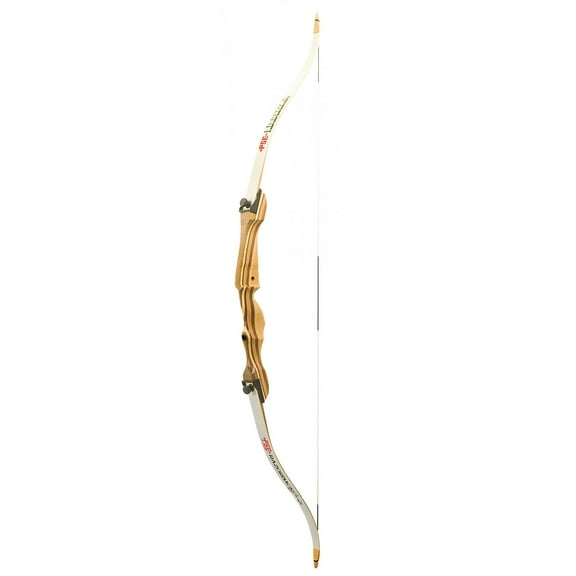 PSE Razorback Jr 54" Long Youth Archery Recurve Bow - White Range Bow