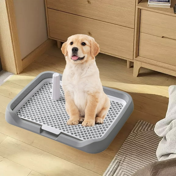 Flat Bottom Dog Toilet Detachable Washable Pet Potty Easy Clean Design for Small Medium Dogs with Leak Prevention and Space Saving Features