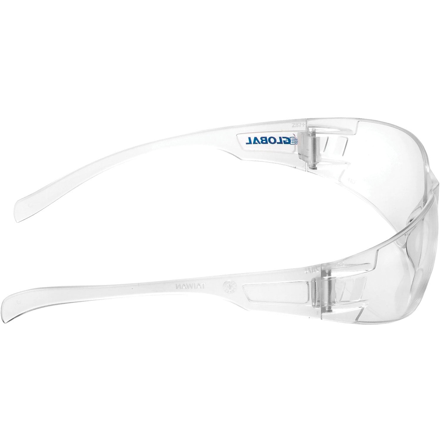Frameless Safety Glasses, Anti-Fog, Clear Lens, Lot of 12