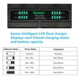 thumbnail image 3 of Kastar 3-Pack Battery and Quadruple Charger Compatible with Panasonic Lumix DMC-ZS45 DMC-ZS45K, Lumix DMC-ZS50 DMC-ZS50K, Lumix DMC-FT5 DMC-FT5A DMC-FT5D DMC-FT5K DMC-FT5S, Lumix DMC-FT6 Lumix DMC-FT7, 3 of 7