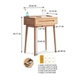 thumbnail image 7 of Dresser Bistro Table,Solid Compact Vanity Desk with Storage Drawer,Natural Wood Makeup Table for Bedroom Small Spaces, 7 of 7