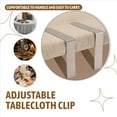 thumbnail image 5 of 4 Pcs Stainless Steel Tablecloth Clip,Non-Slip Adjustable Table Cover Clamps Clip Cloth Holders for Party Picnic, 5 of 9