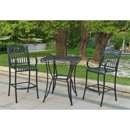 International Caravan Set of Three Iron Bar Bistro International Caravan Set of Three Iron Bar Bistro