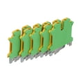 thumbnail image 2 of Cergrey 50Pcs Grounding Terminal Pure Copper DIN Rail Mounted Earth Terminal Block Yellow Green TYP USLKG‑3,Earth Terminal, 2 of 8
