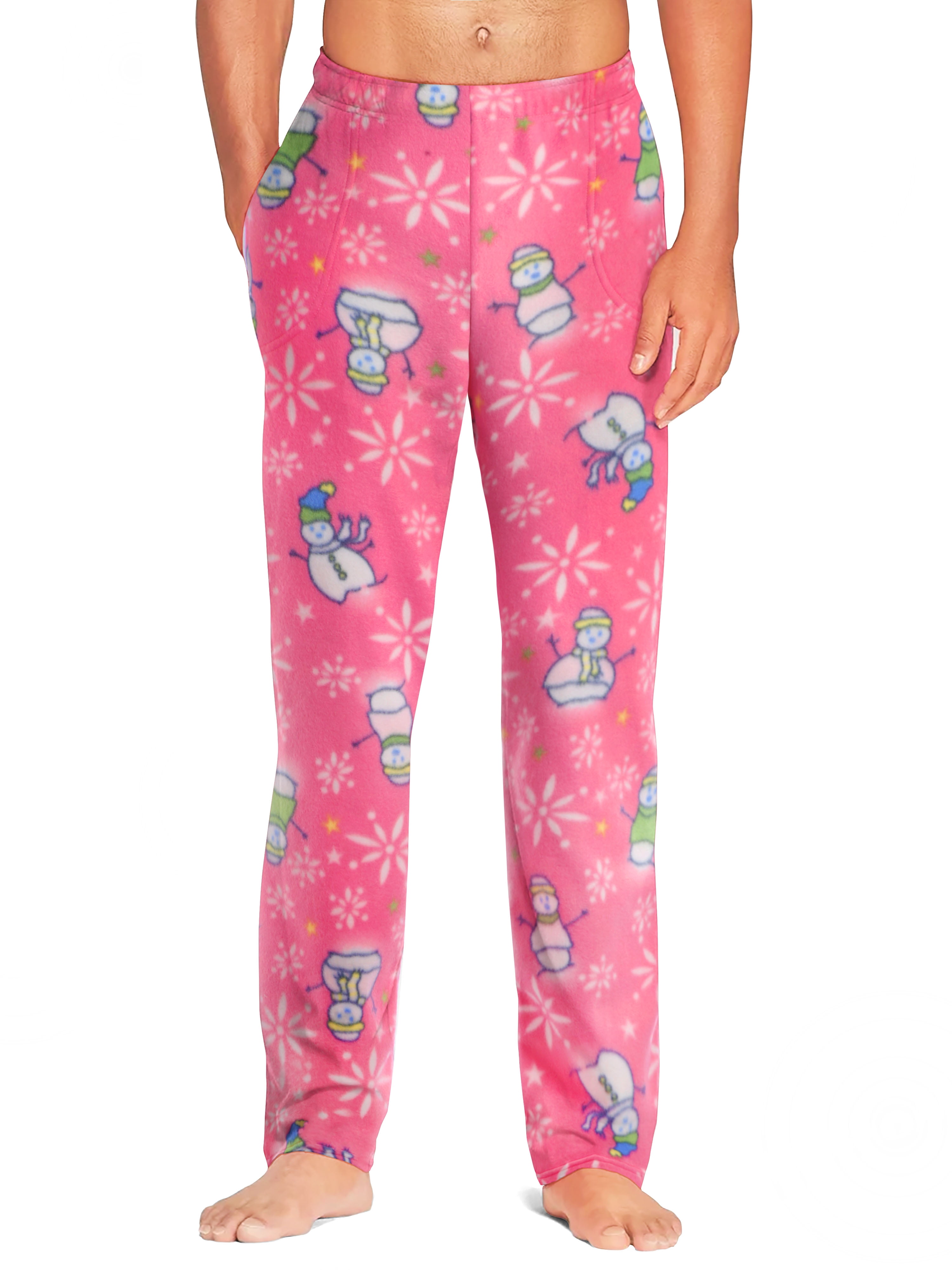 Hat and Beyond Men's Soft Plush Teddy Brushed Pajama Pants with