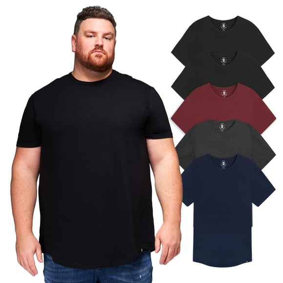 Camiseta tallas grandes STRONGSIZE 4XL elástica, paquete de 5