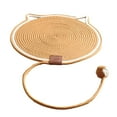 thumbnail image 1 of Estera para rascar gatos, almohadilla para rascar el piso, cama para dormir, estera para dormir para gatos con bola horizontal para piso, sofá, alfomb marrón, 1 of 8