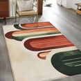thumbnail image 3 of Abstract Boho Area Rug 4x6 Washable Rug Non Slip Vintage Minimalist Arch Geometric Red Orange Large Area Rug Indoor Floor Carpet for Entryway Bedroom Kitchen Living Room Office Dining Room Nursery, 3 of 9