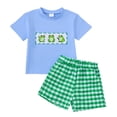 thumbnail image 1 of Akiihool Boys Bathing Suit and Rash Guard Set Toddler Boys Swim Trunks and Rash Guard Sets 2-Piece Bathing Suits (Blue,18-24 Months), 1 of 4