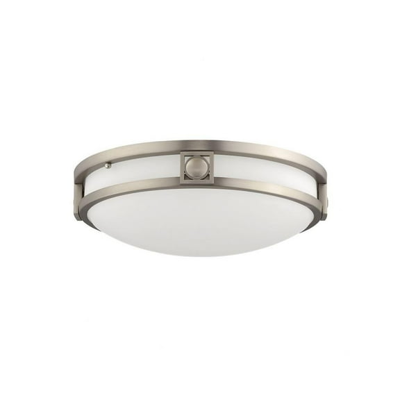2 Light Flush Mount in Modern Style 13 inches Wide By 4 inches High-Brushed Nickel Finish Bailey Street Home 218-Bel-1653677