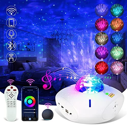 Star Projector Galaxy Night Light Smart WIFI Music Star Ligh Avatar Controls Avatar Controls