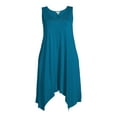 thumbnail image 5 of Terra & Sky Women’s Plus Size Shark Bite Dress, 5 of 5