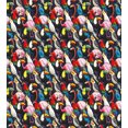 thumbnail image 3 of Animal Duvet Cover Set, Colorful Exotic Birds Cockatoo Flamingo Macaw Parrot Toucan Tropic Wildlife Art, Decorative 3 Piece Bedding Set with 2 Pillow Shams, Queen Size, Multicolor, by Ambesonne, 3 of 3
