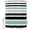 Turquoise, variant on Shower Curtains for Bathroom, Turquoise Black Stripe Waterproof Fabric Shower Curtain, Modern Abstract Coarse Striped Decorative Bathroom Curtain for Bathtub, 36"x72", No Hooks Included