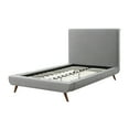 thumbnail image 6 of Loft Lyfe Jessie Platform Bed Linen Upholstery Twin Size, Grey, 6 of 9