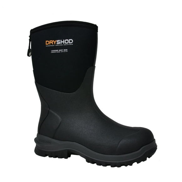Dryshod Botte à Enfiler Legend MXT Mid Adventure pour Homme Noire - LGX-MM-BK