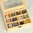 thumbnail image 1 of Granjero Gordo Juego de 1 pieza de muestra de mineral de cristal natural, regalo de joyería de piedra cruda de cristal irregular, 1 of 5