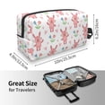 thumbnail image 4 of Goofa Hello Rabbit Printed Toiletry Bag with Handle,Large Capacity Travel Makeup Cosmetic Bag for Women, Carry on Airport Airline Compliant Bag, 4 of 9