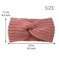 thumbnail image 2 of Fesfesfes Soft Stretch Ear Warmer Headband for Women Winter Cable Knit Headbands Multifunction Hairbands,,Second Piece Free Shipping, 2 of 4
