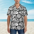 thumbnail image 4 of Balery Tropical Leaves Print Men's Hawaiian Shirts Short Sleeve Beach Shirt Relaxed Fit Vacation Button Down Shirts-3X-Large, 4 of 9