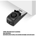 thumbnail image 3 of Door Stop Alarm, Security Door Stopper With Alarm For Home Hotel Door Security Devices (1pc, Black) A, 3 of 4