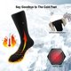 thumbnail image 2 of 1 par de calcetines térmicos para hombres y mujeres, calcetines térmicos alimentados por batería, calcetines cálidos de invierno para trabajo al aire libre, camping, esquí, ciclismo esquí esquí Gafas de esquí, 2 of 5