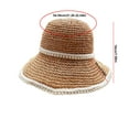 thumbnail image 3 of Sombrero de sol de protección solar Beach Dome | Gorra de exterior tejida ligera y transpirable para mujer | Ala ancha ajustable | Poliéster de café | 54-56cm Circunferencia | Ala de 10cm, 3 of 6