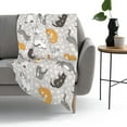 thumbnail image 4 of Cute Cat Kawaii Kitten Blanket, Soft Blankets Flannel Bed Throw Cozy Lightweight Plush Gifts for Kids Boys Girls Women Men Sofa Couch Bedroom Living Rooms Warm All Season, Home Decor, Small 50"x40", 4 of 6