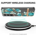 thumbnail image 5 of SaniMore for Samsung Galaxy S22 Case, Flexible TPU Magnetic Cover Support Wireless Charging Slim Flower Grass Pattern Shockproof Protective Shell for Ladies Women Girls, Green Flowers, 5 of 9