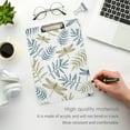 thumbnail image 5 of 12.5"x9" Fall Dragonfly Plant Leaf Clipboards, Standard A4 Letter Size Nursing Clipboard with Low Profile Metal Clip Decorative Clip Board for Office Supplies,Silver, 5 of 7