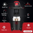 thumbnail image 3 of Shop-Vac 6 Gallon 3.0 Peak HP Wet Dry Vacuum, Heavy-Duty Shop Vacuum with Attachments, 5920611, 3 of 7