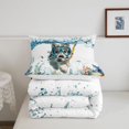 thumbnail image 5 of Homewish White Siberian Husky Queen Comforter Set,Seaweed Seashell Comforter Sets Queen,Coastal Theme Decor,Reversible,3-Piece,1 Comforter and 2 Pillowcases, 5 of 7
