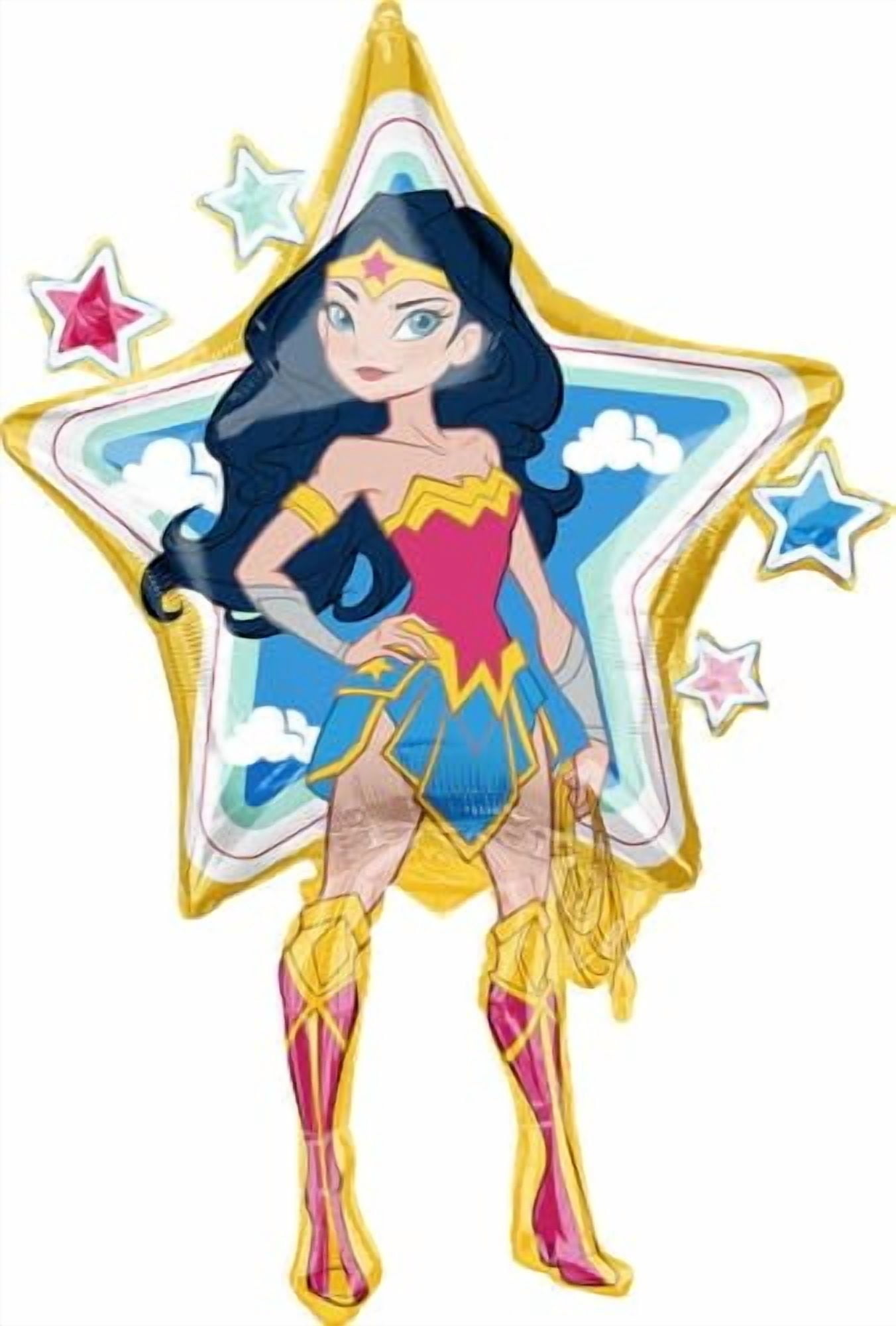 Wonder Woman Birthday Party Supplies Superhero Balloon Bouquet Decorations