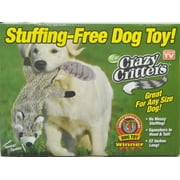 Crazy Critters Stuffing Free Dog Toy- Raccoon