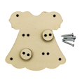 thumbnail image 3 of Tablero ocupado de madera, accesorio de bricolaje, habilidad , enseñanza temprana para actividades de aprendizaje para pequeños, tablero Montessori, 79 cm x 8 cm x 05 cm Salvador tablero ocupado, 3 of 10