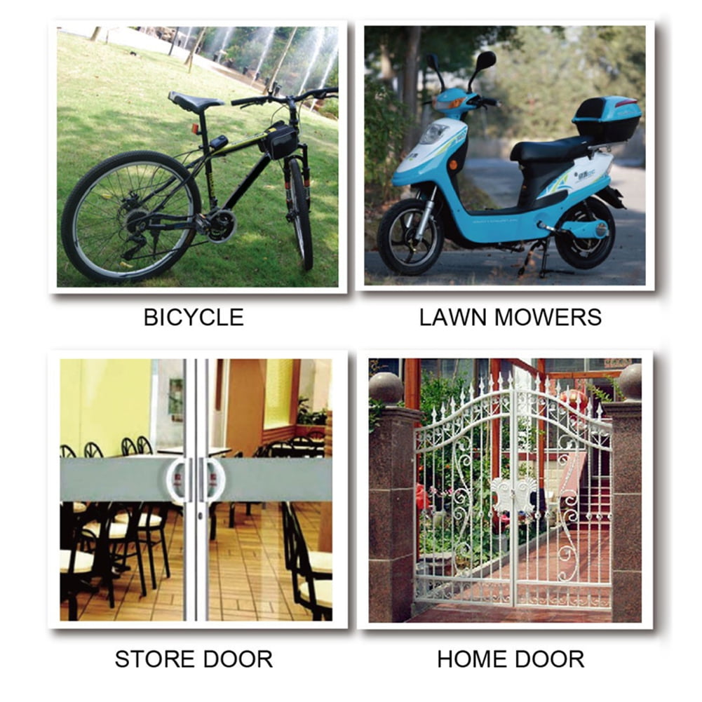 Smart Bike Lock/Bicycle Lock Bluetooth APP Controlled lock,Bike Alarm Lock 110db,Steel Motorcycle Lock Anti Theft,Splash-Proof Bike Alarm Lock for Scooter/Stroller/Gate