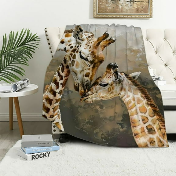 BCIIG Giraffes Warm Lightweight Blanket Soft Fleece Blankets Throw Blanket for All Seasons 40x50in