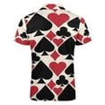 thumbnail image 5 of Casino Fun Men Zipper T-shirt Summer Casual Short Sleeve T-shirt Top, 5 of 7