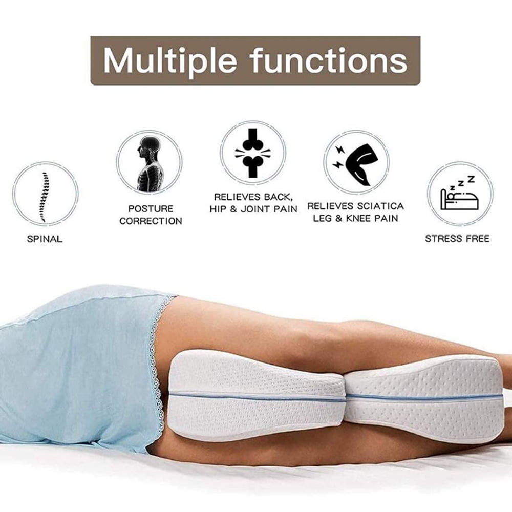  Contour Legacy Leg & Knee Foam Support Pillow - Soothing Pain  Relief for Sciatica, Back, HIPS, Knees, Joints - As Seen on TV : Health &  Household