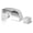 Chrome, variant on Sumerain Widespread 3 hole Waterfall Bathroom Sink Faucet with 2 Knob, Brushed Nickel