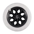 thumbnail image 2 of 3X Rueda de Carrito de Compras Rueda de Espuma de Nucleo de Plastico Negro Blanco, 2 of 5