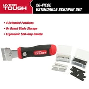 Hyper Tough Extendable Razor Blade Scraper with Replaceable Blades, 9 inch
