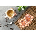 thumbnail image 3 of Letter H Chevron Orange and Regalia Foam Coaster Set of 4, 3 of 3
