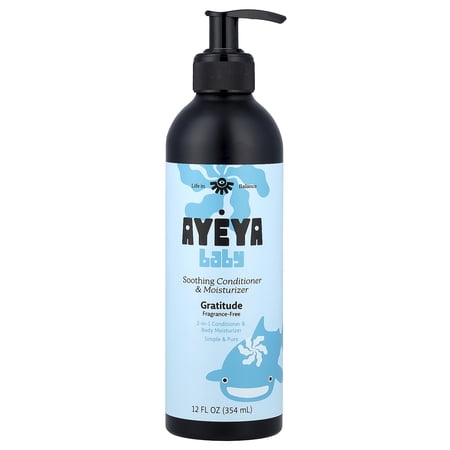 Ayeya Baby, Soothing Conditioner & Moisturizer, Fragrance-Free, 12 fl oz (354 ml)