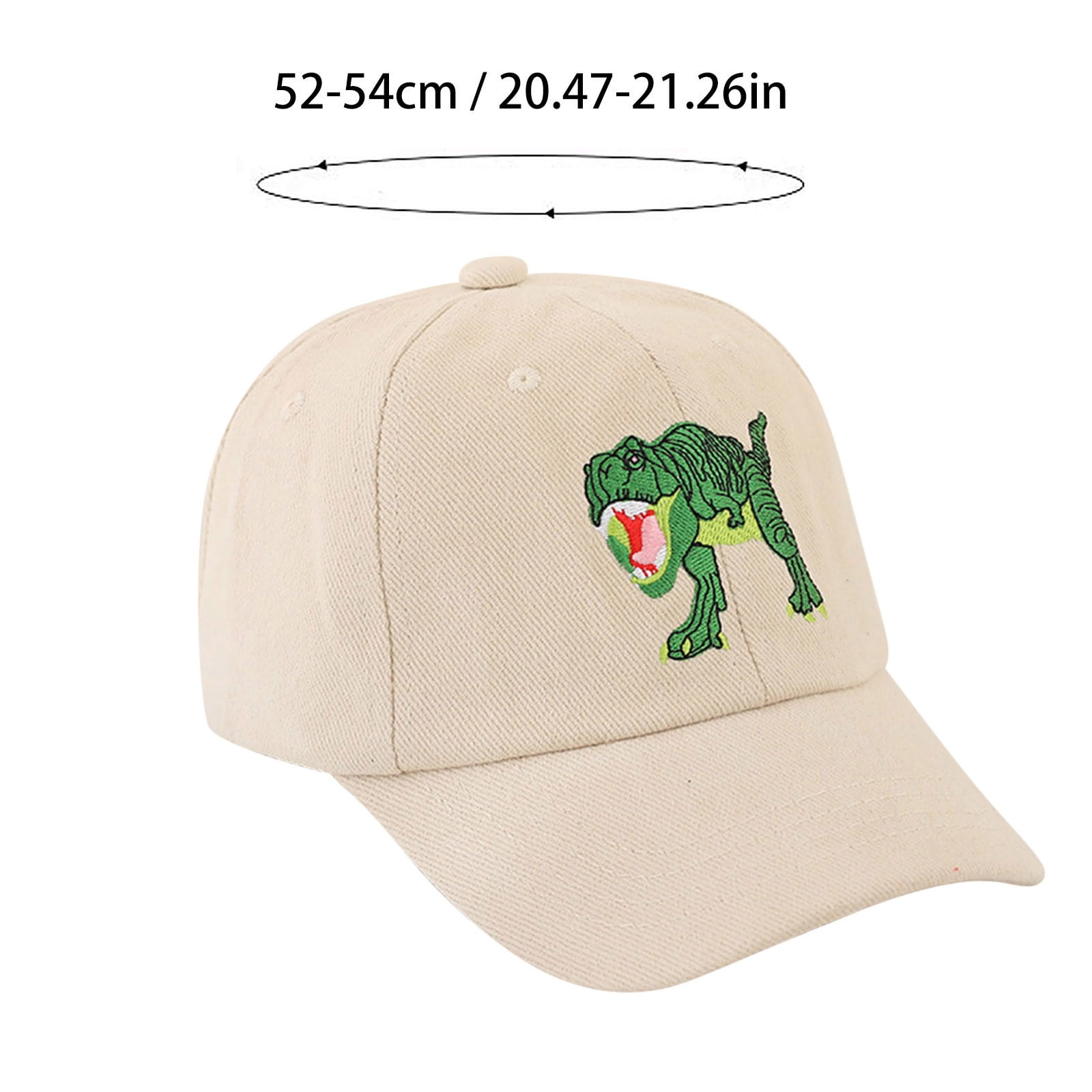 Casquette Soleil été Casquette Baseball Enfant Dinosaure - Coton - Protection UV - Réglable 2-6 Ans Casquette Protection UV