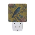 thumbnail image 3 of LED Sensor Night Light Auto On/Off Dusk to Dawn Lamp for Bedroom Hallway Bluebird Surrounded by Flowers 2 Pack, 3 of 7