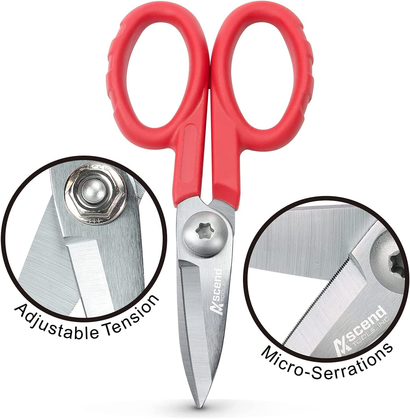 Ascend Tools 5.5 inch Shears – Cuts High Performance Materials Kevlar Spectra Technora and Composite