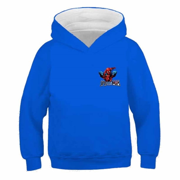 Marvel Spiderman Hoodies 2022 otoño primavera niños niñas sudaderas Spider-man estampado dibujos animados estampado Venta caliente ropa de bebé 90CM zhangmengya CONDUJO