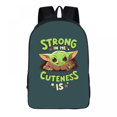 thumbnail image 2 of Mandalor Yoda Schoolbag For Primary And Secondary School Students, Light And Waterproof, Breathable Ridge-protecting Schoolbag--Week, 2 of 5