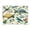 Colorful Turtles and Birds Pattern, variant on Acrylic Tray Clear Serving Tray Rectangle Decorative Tray with Cut Handle Colorful Turtles and Birds Pattern
